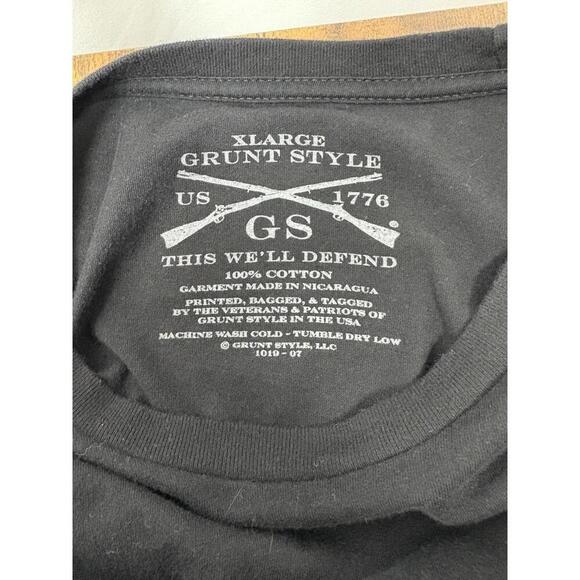 Grunt Style Tee Shirt - This Is My Quarantine Shirt - Size XL - Black And Red - Picture 6 of 7